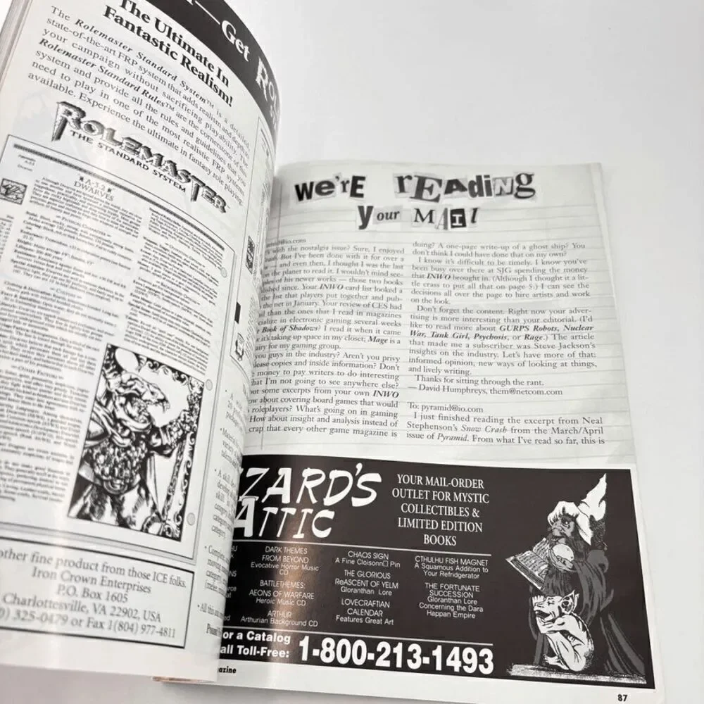 Pyramid Magazine Number‎ #14 Steve Jackson Games GURPS (1995) Role-Playing